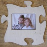 Puzzle képkeret egyedi gravírozott felirattal