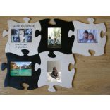 Puzzle képkeret egyedi gravírozott felirattal