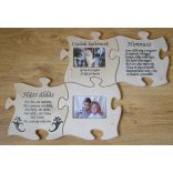 Puzzle képkeret (fekete)