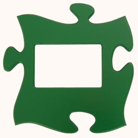 Puzzle képkeret (zöld)
