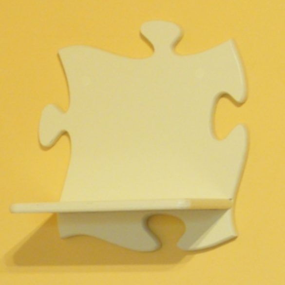 Puzzle gyerek polc (pasztell sárga)
