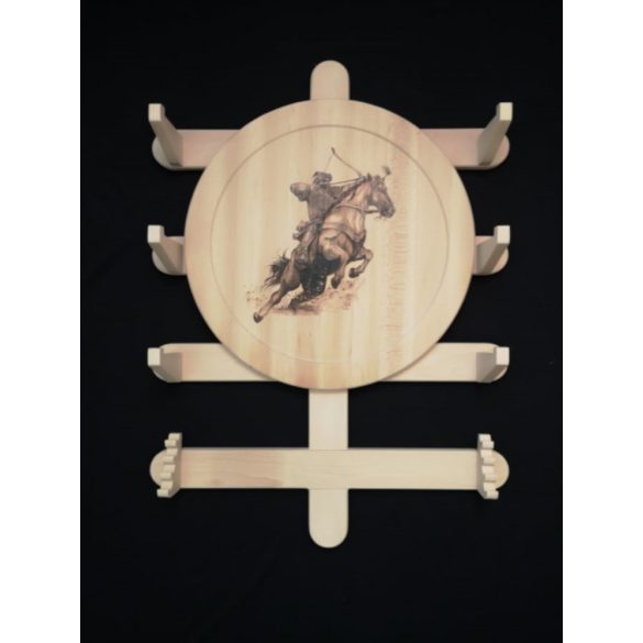 Íjtartó (3 íj, +vesszőtartó), gravírozás nélkül