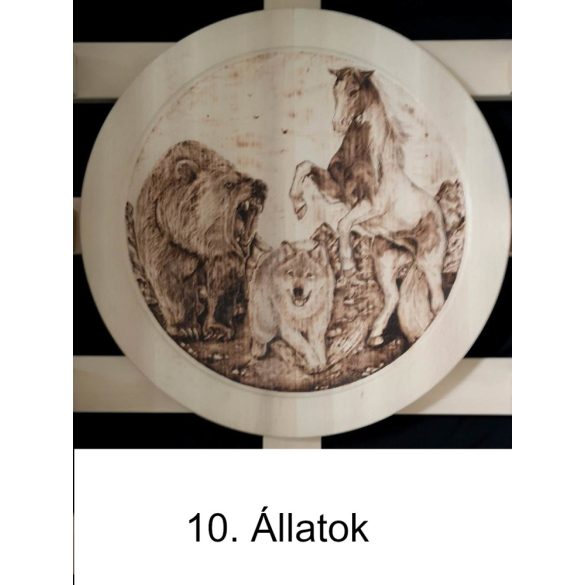 Íjtartó (3 íj, +vesszőtartó), gravírozás nélkül