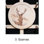 Íjtartó (3 íj, +vesszőtartó), szarvas