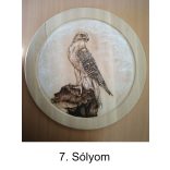 Íjtartó (3 íj, +vesszőtartó), sólyom