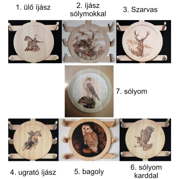 Íjtartó (3 íj, +vesszőtartó)