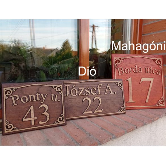 Házszámtábla 350x350mm