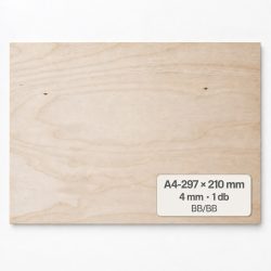 Falap A4 210x297mm, 4 mm vastag