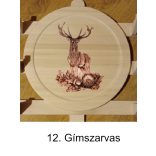 Íjtartó (2 íj, + vesszőtartó), gímszarvas