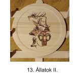 Íjtartó (2 íj, + vesszőtartó), állatok II.