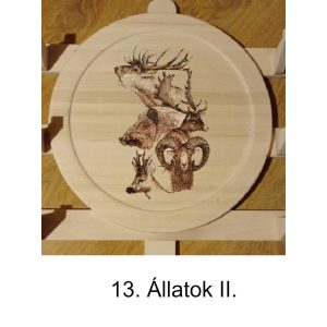 Íjtartó (2 íj, + vesszőtartó), állatok II.