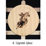 Íjtartó (2 íj, + vesszőtartó), ugrató íjász