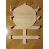 Íjtartó (3 íj, +vesszőtartó), gravírozás nélkül