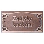 Házszámtábla, névtábla 250x130mm