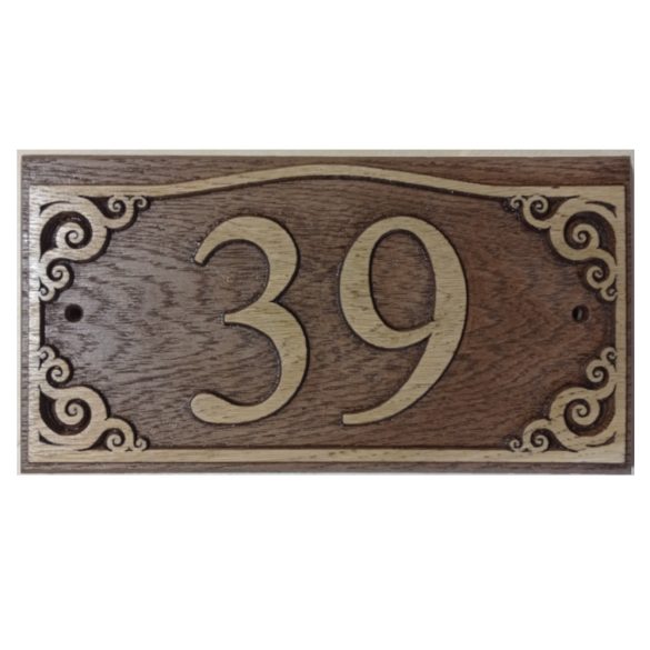 Házszámtábla, névtábla 250x130mm