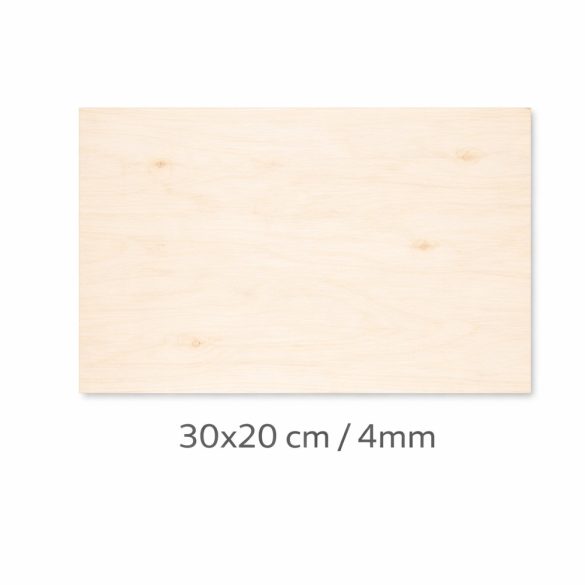 Falap 300x200mm, 4 mm vastag