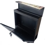 Fém postaláda, gravírozott felirattal, F1