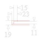 Peremes falap (led szalaghoz)