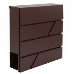 Fém postaláda (barna)