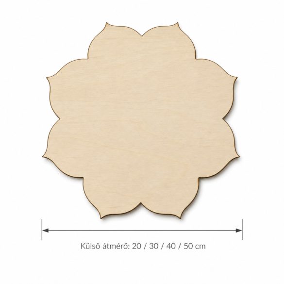 Virág formájú falap-mandalához/6mm vastag