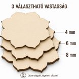 Virág formájú falap-mandalához/6mm vastag