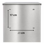 Rozsdamentes (INOX) fém postaláda, gravírozott felirattal "4"
